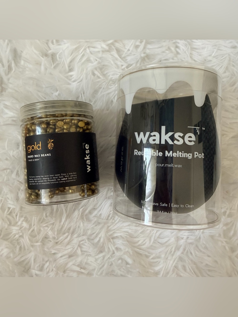 Wakse Hair Removal Kit | Melting Pot + Hard Wax Beans